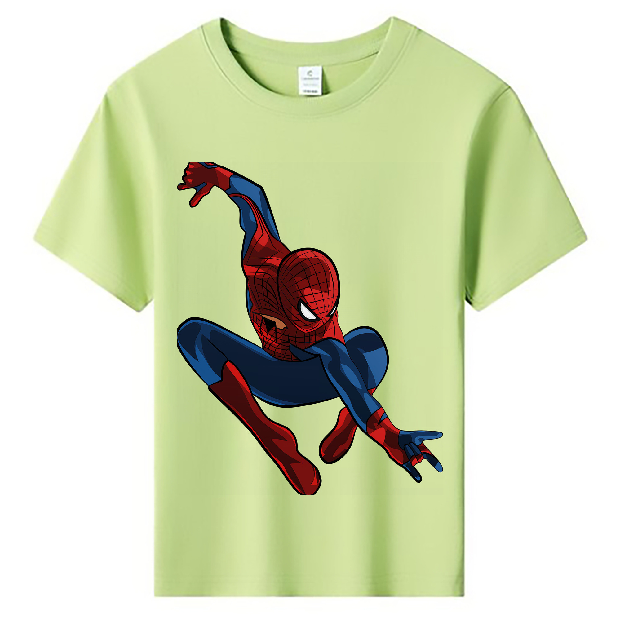 （画像用） Spider Man スパイダーマン 綿100％キッズTシャツ（フロントプリント）
